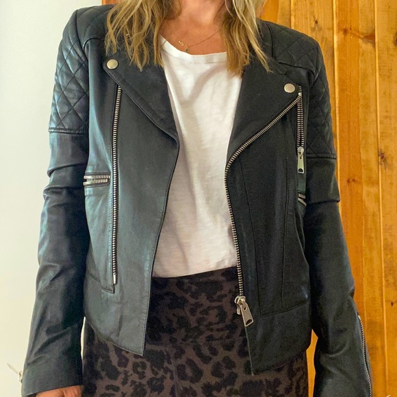 Anine Bing vintage leather Moto jacket